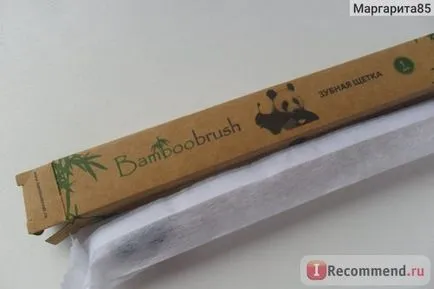 Fogkefe bamboobrush bambusz szén bevonva átlagos merevség - „ökológiai kefe
