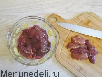 Burgonya májjal - egy recept oserdnitsy a Vyatsko