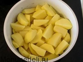 Картофи с черния дроб - един oserdnitsy рецепта в Vyatsko