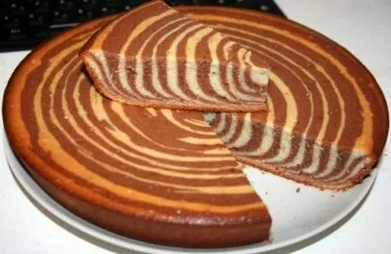 Cake „Zebra” - receptek képekkel