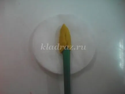 Houseplant „Calla“, cu propriile sale mâini pentru copii 5-7 ani