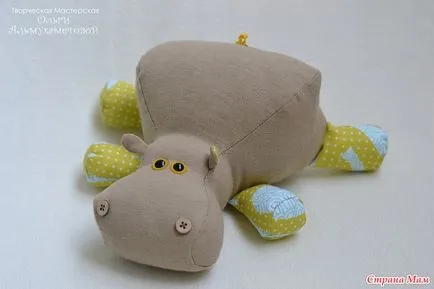 Hippo костюм модел - тройна модел хипопотам