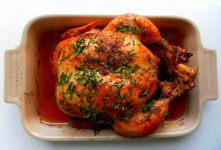 Csirke burgonyával kemencében egyszerű receptek fotókkal