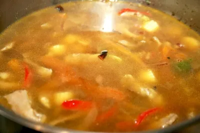 Udon tészta leves recept ázsiai