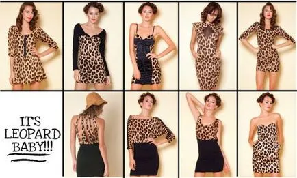 Leopard rochie - model de fotografie 2017, scurt, lung pe podea, seara