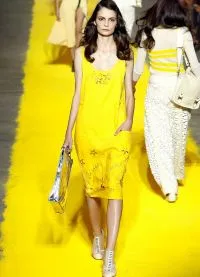Лимонов цвят рокля 2013