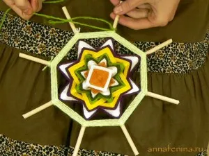 Mandala - technikája szövés - Childhood Planet