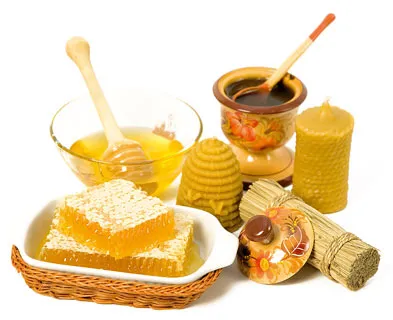 Мед, се използва като магазин пчелна пита, имоти и прилагане