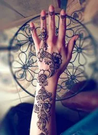 Mehendi на ръцете