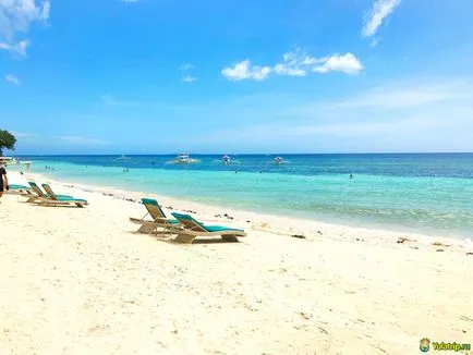 Alona Beach - cea mai frumoasă plajă din Panglao, Bohol, Filipine