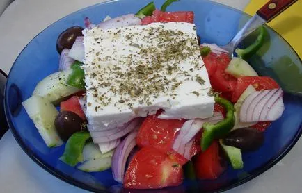 Olcsó lehetőség a görög saláta minden nap, rsute