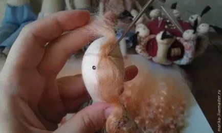 Tedd frizura egy baba gyapjú - Fair Masters - kézzel készített, kézzel készített