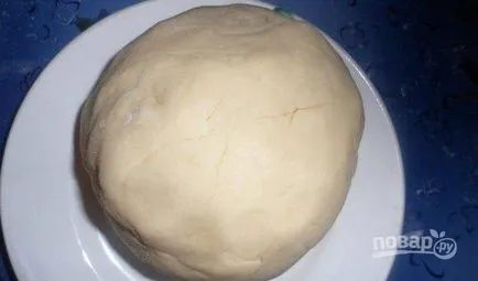 Élesztő pite hús és a burgonya - lépésről lépésre recept fotók