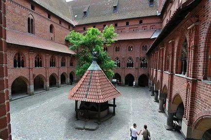 Tour lovagvár Malbork Térkép Pole, Lengyelország egyedül