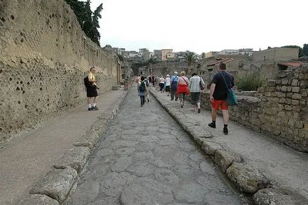 Az ősi város Herculaneum, Olaszország