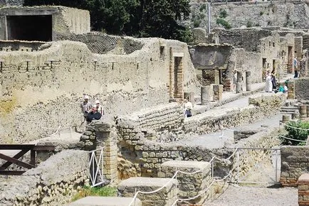 Az ősi város Herculaneum, Olaszország