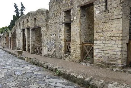 Az ősi város Herculaneum, Olaszország