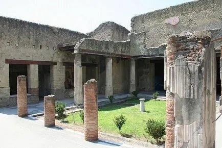 Az ősi város Herculaneum, Olaszország