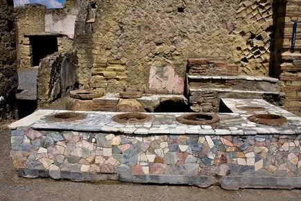 Az ősi város Herculaneum, Olaszország