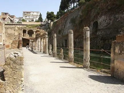 Az ősi város Herculaneum, Olaszország