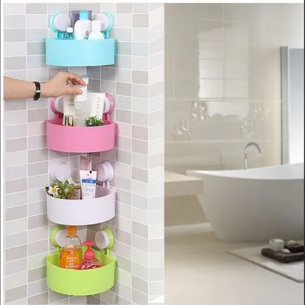 Polcok a fürdőszoba 7 népszerű tervezési lehetőségek