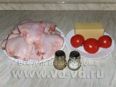 Photo recept csirke paradicsommal és sajttal sütőben, minden otthoni