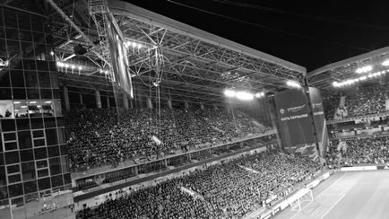 Tűzijáték, a telt ház a lelátókon és a patkó Army CSKA megnyitotta az új stadion - szeptember 11, 2016 -