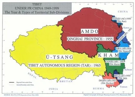 Geografie numele de mers pe jos „Tibet“ China du-te