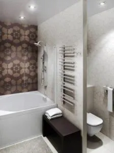 Szerelés a törölközőmelegítővel a fürdőszobában utasítást vevő típus és modell, különösen a munka