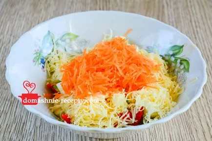 Салата от моркови със сирене и чушка - домашно приготвени рецепти