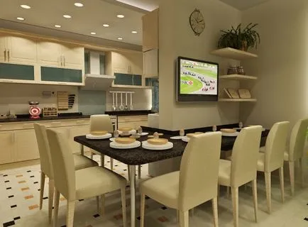 A belső tér a konyha-étkező (51 kép) video-telepítési utasításokat a kezüket, ami konyha asztal
