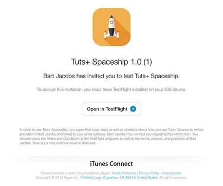 IOS 8 béta tesztelés testflight