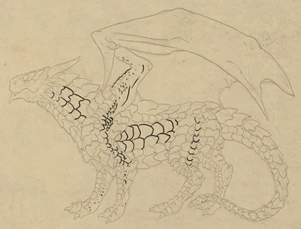 Както анатомично правилна рисунка дракон
