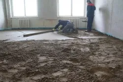 Hogyan készítsünk egy beton esztrich padló munkát annak érdekében, ajánlások