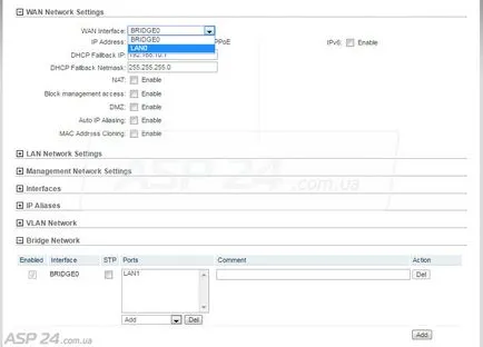 Hogyan kell bekapcsolni NanoStation m2-hozzáférési pont az otthoni router (fw 5