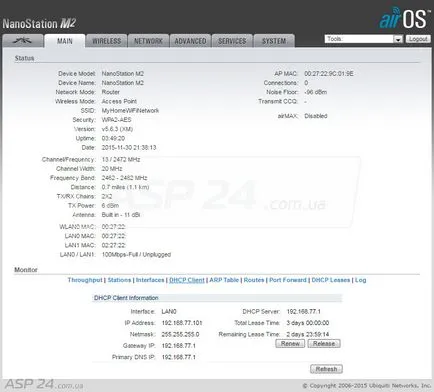 Cum de a transforma nanostation punct de acces m2, într-un router acasă (5 fw