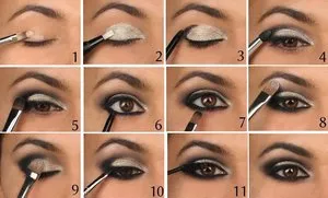 Cum de a face ochi Smokey Eyes Smokey pentru diferite culoarea ochilor, fard de ochi Smoky Eyes, ghid pas cu pas