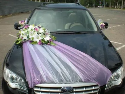 Hogyan lehet díszíteni egy esküvői autó 2017 - esküvői dekoráció az autó - esküvő