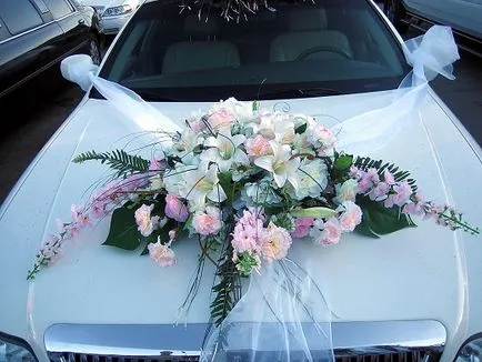 Как да украсят сватба кола през 2017 г. - сватбени декорации за колата - сватба
