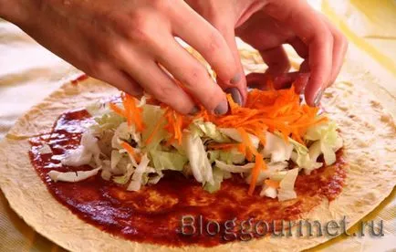 Quesadilla csirkével recept egy fotó