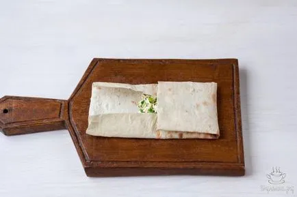 Borítékok lavash sajttal, lépésről lépésre recept fotók