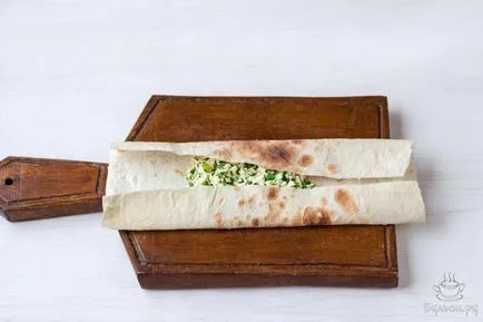 Borítékok lavash sajttal, lépésről lépésre recept fotók