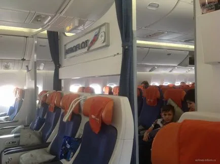 Comfort osztály Aeroflot az útvonalon Habarovszk-Budapest