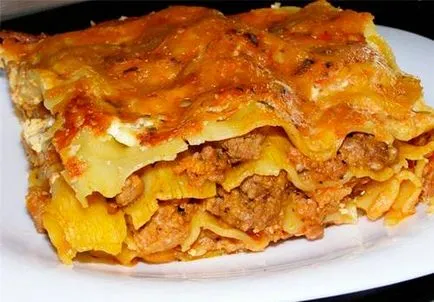 Lasagna otthon - a megfelelő recept