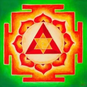 Mester osztályban festmény Ganesh Yantra