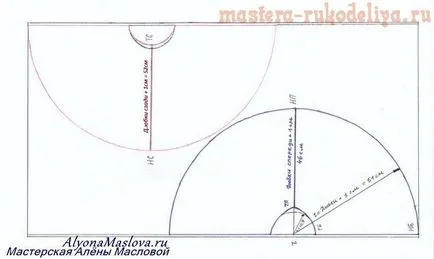 Mesterkurzus kiszélesedő szoknya nap minta nélküli