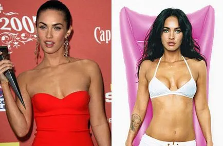 Megan Fox - chirurgie plastica înainte și după (foto)