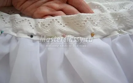 Fusta elegant pentru fete sifon cu mâinile lor