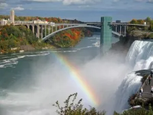 Cascada Niagara, cum se vedea Niagara Falls, el însuși un călător