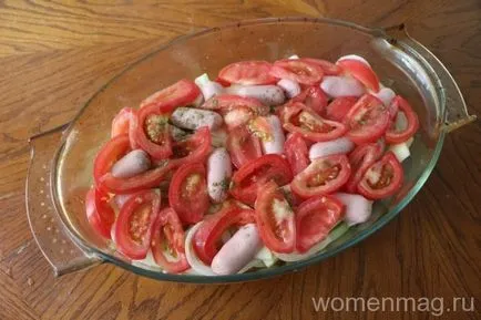 Зеленчуци в сметанов сос, печени на фурна